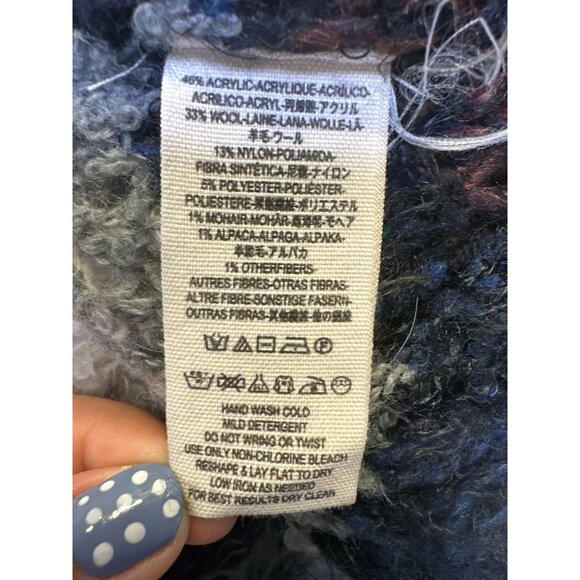 Free People Bohemian Open Front Knit Cardigan w/Patchwork Design Size S - Picture 11 of 11